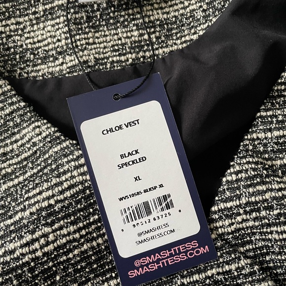 Smash & Tess xl Cloe vest in black and white. NWT. - Picture 3 of 4